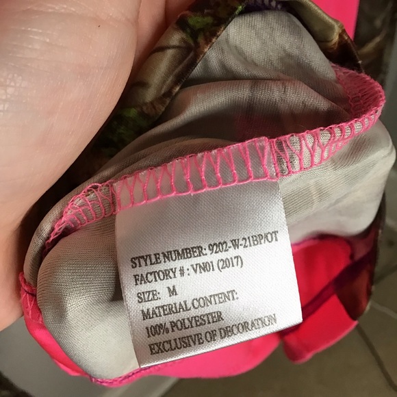 Huntworth Pink & Camo Hunting Athletic Shirt - Picture 8 of 8